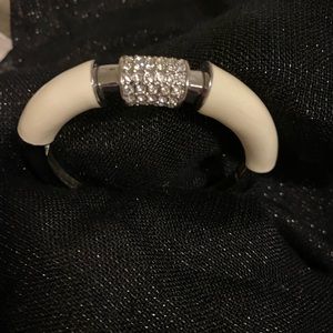 Lia Sophia White and Silver Bracelet